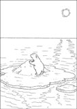 coloring page Lars the little polar bear